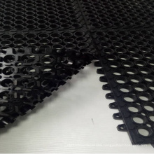 Heavy Traffic Thick Wholesale Water Rain Drainage Honeycomb anti fatigue rubber mat with locking